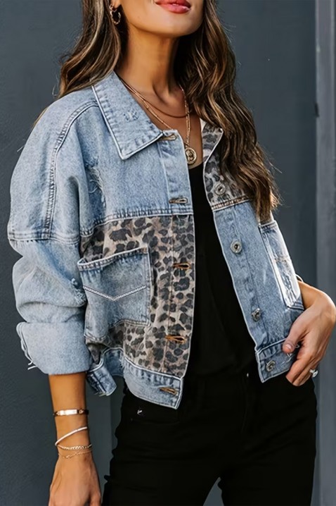 Τζιν μπουφάν SUPERVILZA, Χρώμα: Γαλάζιο, IVET.EU - Εκπτώσεις έως -80%