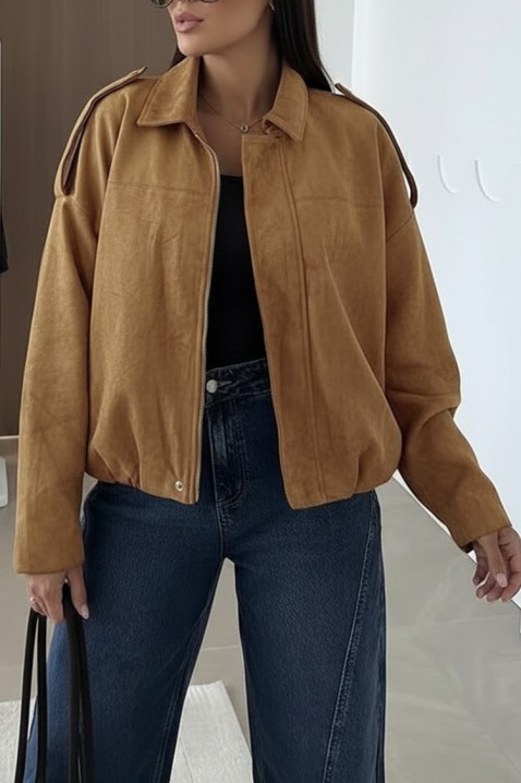 Μπουφάν ZERLENDA CAMEL, Χρώμα: ανοιχτό καφέ, IVET.EU - Εκπτώσεις έως -80%