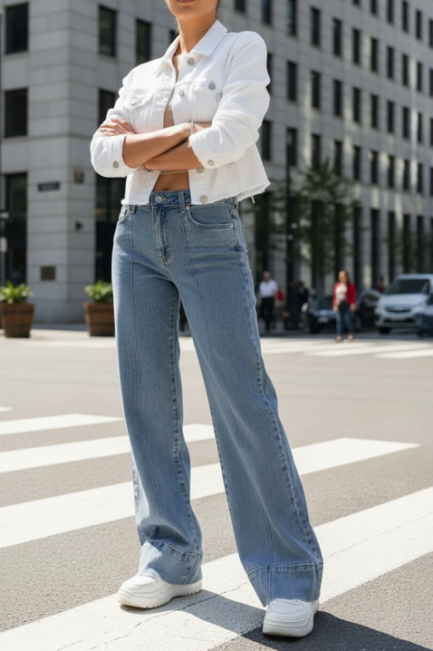 Τζιν RAZELVONDA, Χρώμα: Γαλάζιο, IVET.EU - Εκπτώσεις έως -80%