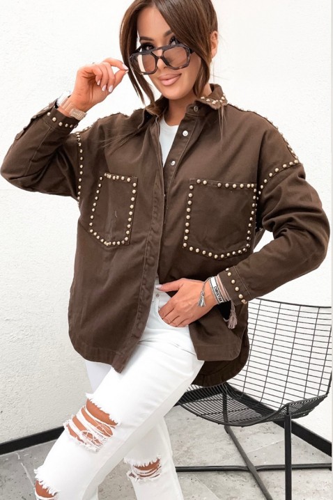 Μπουφάν KAFLONDA, Χρώμα: καφέ, IVET.EU - Εκπτώσεις έως -80%