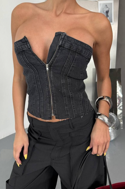 Τοπ ERELONZA BLACK, Χρώμα: μαύρο, IVET.EU - Εκπτώσεις έως -80%