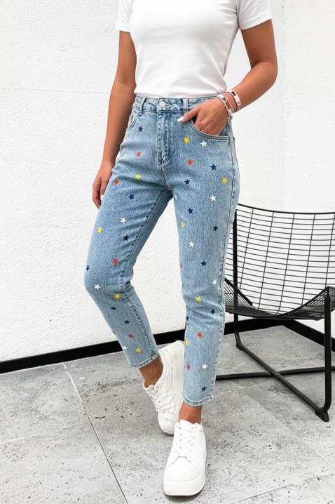 Τζιν ZVEROLDA, Χρώμα: μπλε, IVET.EU - Εκπτώσεις έως -80%