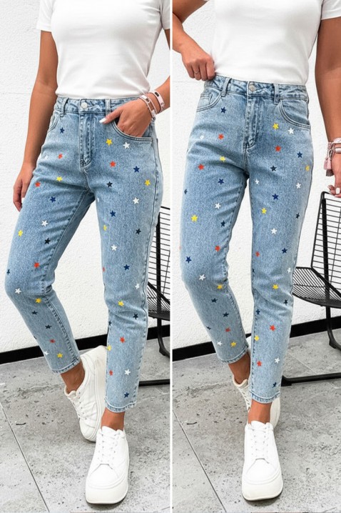 Τζιν ZVEROLDA, Χρώμα: μπλε, IVET.EU - Εκπτώσεις έως -80%