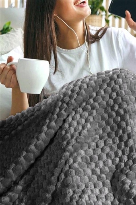 Κουβέρτα BELMONGA GREY 160x200 cm, Χρώμα: γκρι, IVET.EU - Εκπτώσεις έως -80%