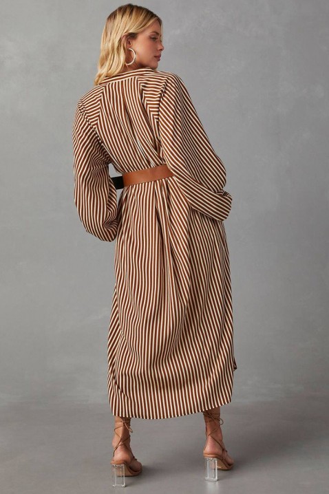 Φόρεμα RAKLINDA BROWN, Χρώμα: καφέ, IVET.EU - Εκπτώσεις έως -80%