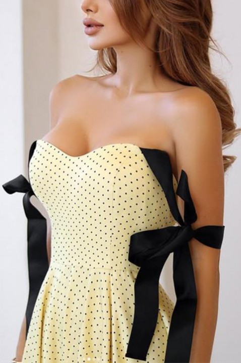 Φόρεμα ELVIRONDA YELLOW, Χρώμα: κίτρινο, IVET.EU - Εκπτώσεις έως -80%