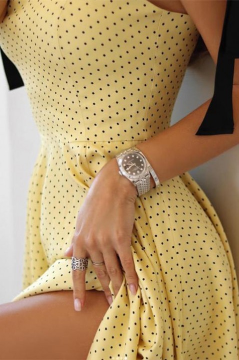 Φόρεμα ELVIRONDA YELLOW, Χρώμα: κίτρινο, IVET.EU - Εκπτώσεις έως -80%