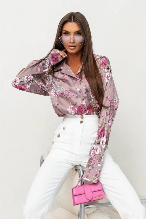 Γυναικείο πουκάμισο ILANZANA PUDRA, Χρώμα: πούδρα, IVET.EU - Εκπτώσεις έως -80%