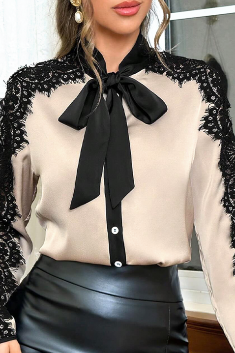 Γυναικείο πουκάμισο ZLEROLDA, Χρώμα: μπεζ, IVET.EU - Εκπτώσεις έως -80%