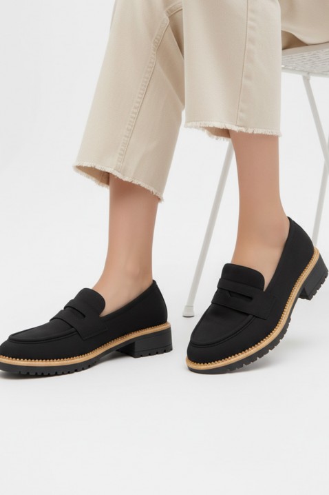 Γυναικεία μοκασίνια MOKANINZA BLACK, Χρώμα: μαύρο, IVET.EU - Εκπτώσεις έως -80%