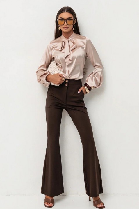 Γυναικεία μπλούζα GERZOLDA BEIGE, Χρώμα: μπεζ, IVET.EU - Εκπτώσεις έως -80%