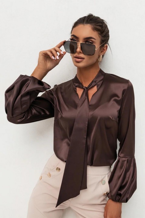 Γυναικεία μπλούζα GERZOLDA BROWN, Χρώμα: καφέ, IVET.EU - Εκπτώσεις έως -80%