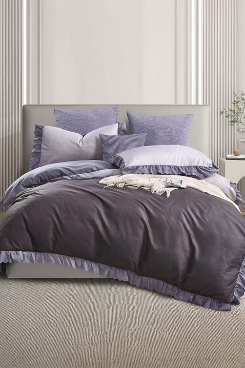 Σετ κρεβατοκάμαρας SIOGERY LILA 200x220 cm βαμβάκι - 3 τεμ., Χρώμα: μωβ, IVET.EU - Εκπτώσεις έως -80%