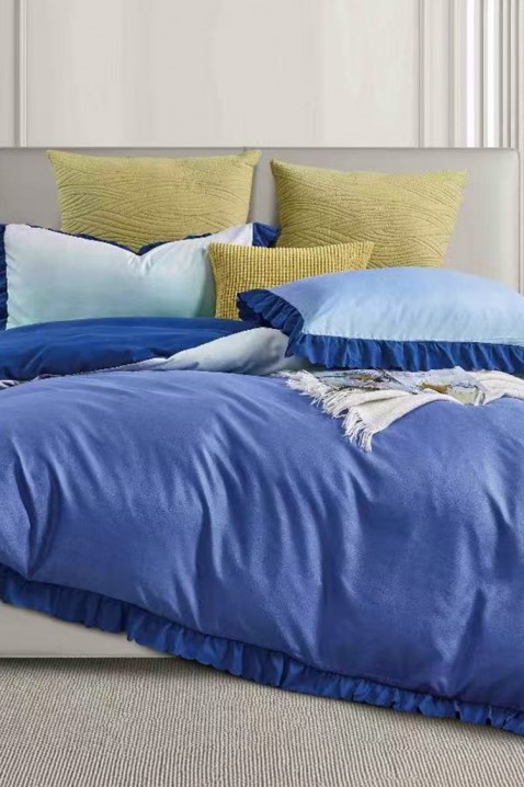 Σετ κρεβατοκάμαρας SIOGERY BLUE 200x220 cm βαμβάκι - 3 τεμ., Χρώμα: μπλε, IVET.EU - Εκπτώσεις έως -80%