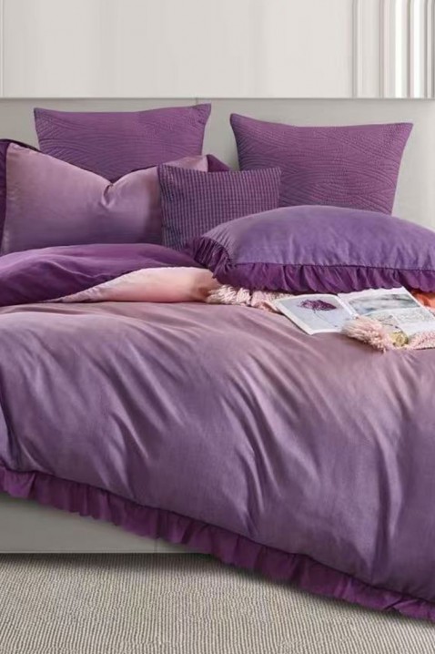 Σετ κρεβατοκάμαρας MIOGERY PURPLE 160x220 cm βαμβακερό - 3 τεμ., Χρώμα: βιολετί, IVET.EU - Εκπτώσεις έως -80%