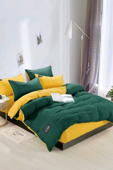 Σετ κρεβατοκάμαρας TRENILMY GREEN 160x220 cm βαμβακερό - 3 τεμ., Χρώμα: πράσινο, IVET.EU - Εκπτώσεις έως -80%