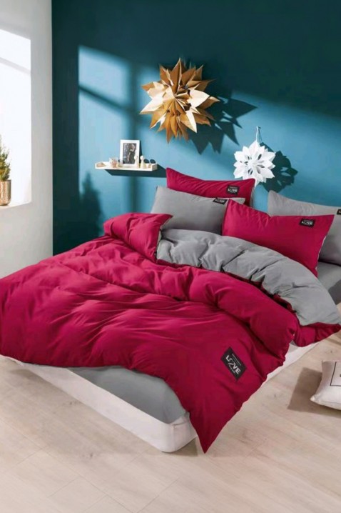 Σετ κρεβατοκάμαρας TRENILMY RED160x220 cm βαμβακερό - 3 τεμ., Χρώμα: κόκκινο, IVET.EU - Εκπτώσεις έως -80%