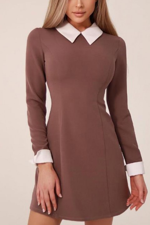 Φόρεμα GENOVANA, Χρώμα: καφέ, IVET.EU - Εκπτώσεις έως -80%