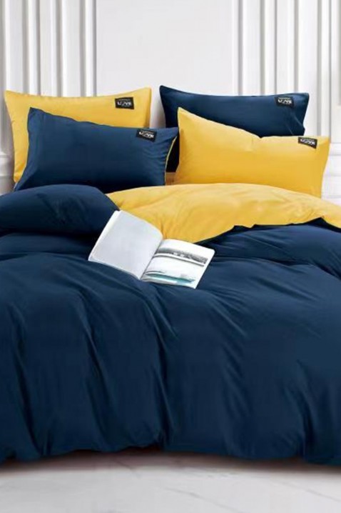 Σετ κρεβατοκάμαρας TRENILMY NAVY 200x220 cm βαμβάκι - 3 τεμ., Χρώμα: σκούρο μπλε, IVET.EU - Εκπτώσεις έως -80%