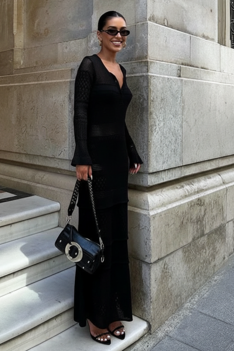 Φόρεμα STROLVERZA, Χρώμα: μαύρο, IVET.EU - Εκπτώσεις έως -80%