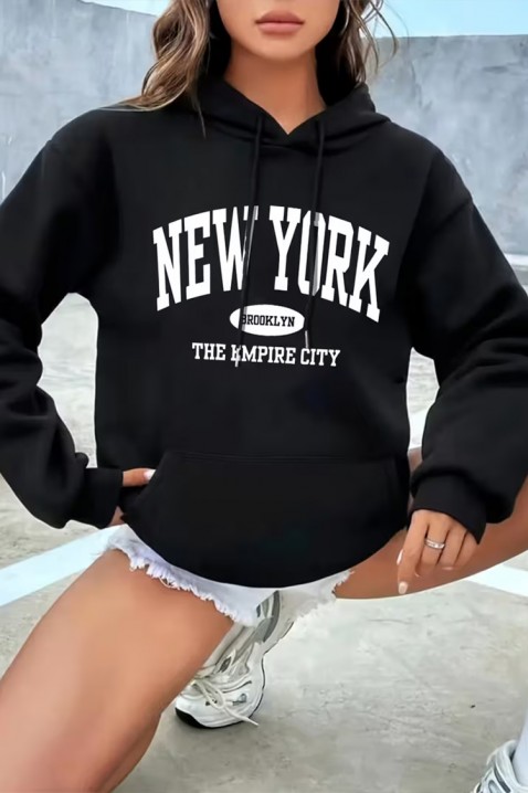 Φούτερ PROZILIYA, Χρώμα: μαύρο, IVET.EU - Εκπτώσεις έως -80%