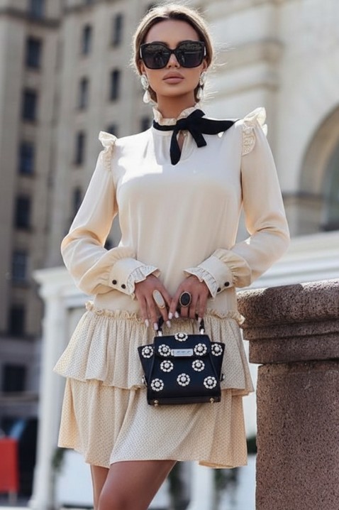 Φόρεμα VLODELZA, Χρώμα: εκρού, IVET.EU - Εκπτώσεις έως -80%