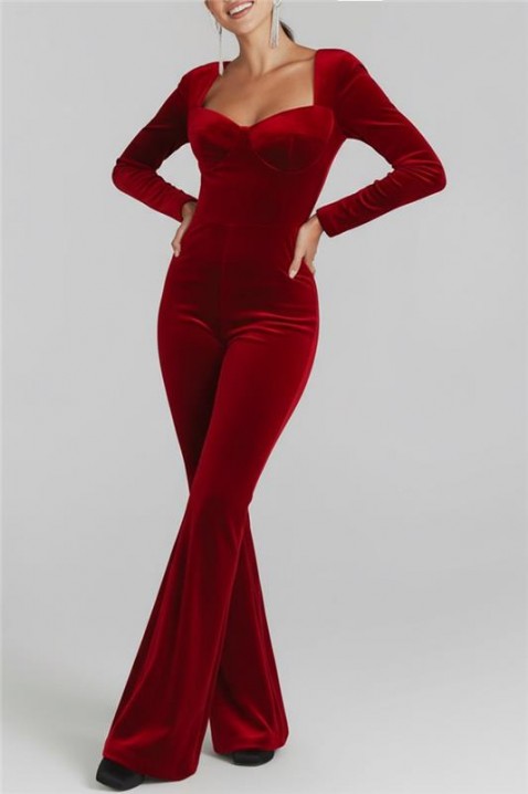 Ολόσωμη φόρμα BAGRONSA RED, Χρώμα: κόκκινο, IVET.EU - Εκπτώσεις έως -80%