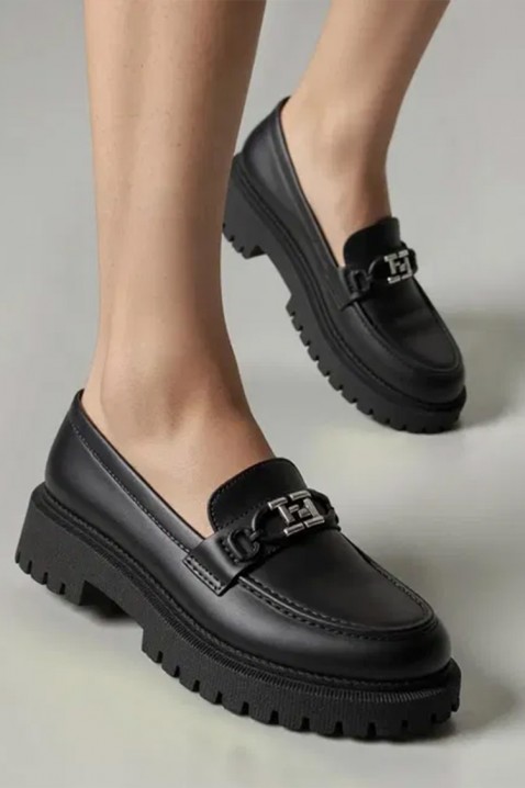 Γυναικεία μοκασίνια TROVERLMA, Χρώμα: μαύρο, IVET.EU - Εκπτώσεις έως -80%