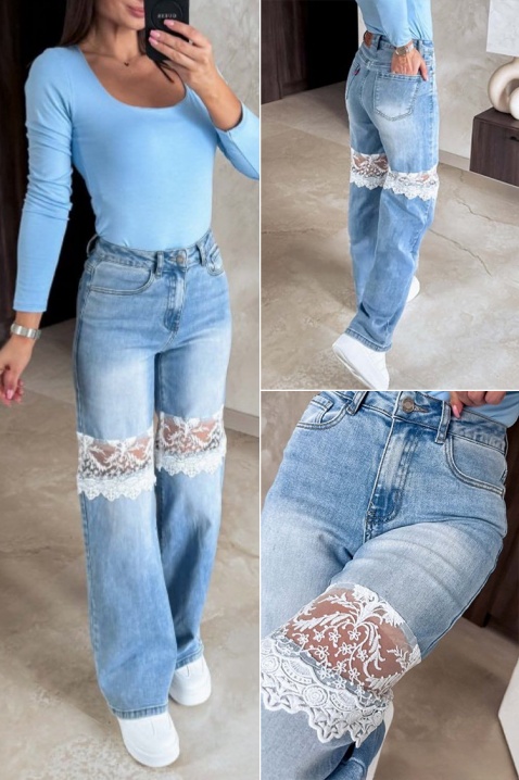 Τζιν ZABRASKA, Χρώμα: Γαλάζιο, IVET.EU - Εκπτώσεις έως -80%