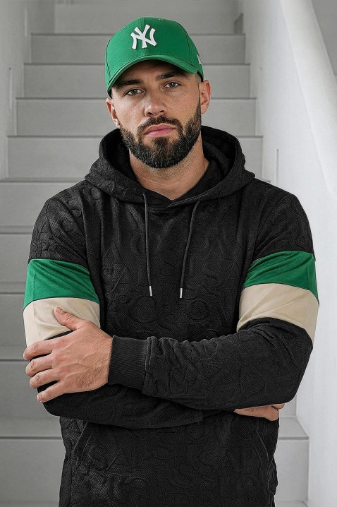 Ανδρικό φούτερ ELZONO, Χρώμα: μαύρο, IVET.EU - Εκπτώσεις έως -80%