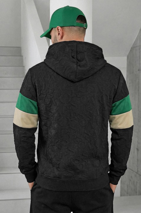 Ανδρικό φούτερ ELZONO, Χρώμα: μαύρο, IVET.EU - Εκπτώσεις έως -80%