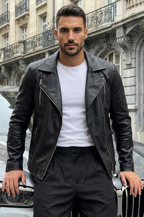 Ανδρικό μπουφάν FABRINZO, Χρώμα: μαύρο, IVET.EU - Εκπτώσεις έως -80%