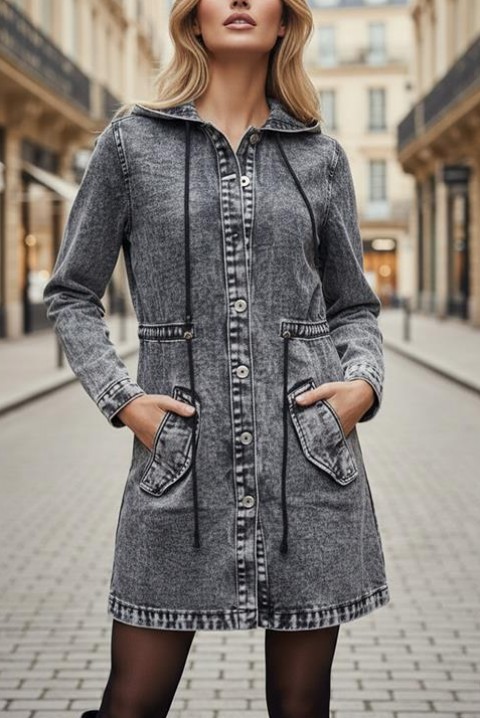 Τζιν μπουφάν ANREOLA, Χρώμα: γκρι, IVET.EU - Εκπτώσεις έως -80%