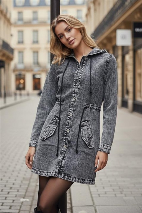 Τζιν μπουφάν ANREOLA, Χρώμα: γκρι, IVET.EU - Εκπτώσεις έως -80%