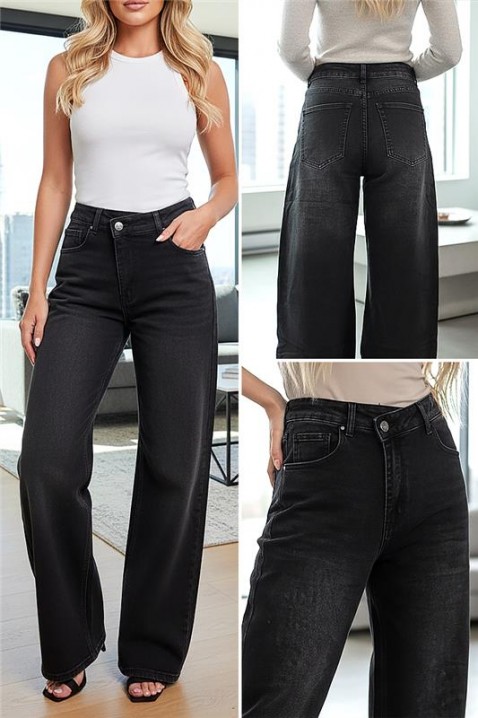 Τζιν TOLANA, Χρώμα: μαύρο, IVET.EU - Εκπτώσεις έως -80%