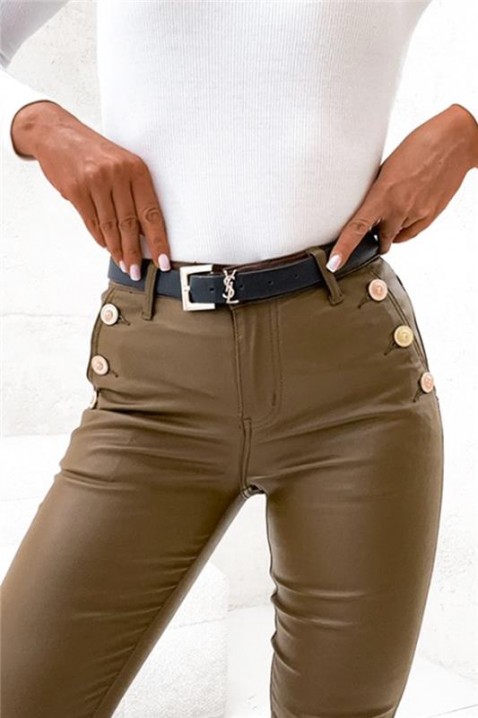 Παντελόνι TEBRIADA, Χρώμα: καφέ, IVET.EU - Εκπτώσεις έως -80%