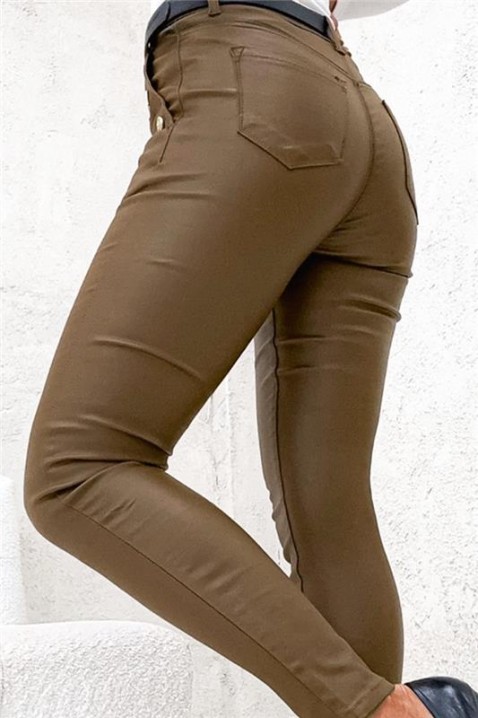 Παντελόνι TEBRIADA, Χρώμα: καφέ, IVET.EU - Εκπτώσεις έως -80%