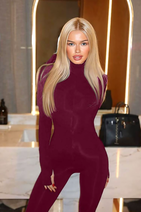 Ολόσωμη φόρμα AROZELDA BORDO, Χρώμα: μπορντό, IVET.EU - Εκπτώσεις έως -80%