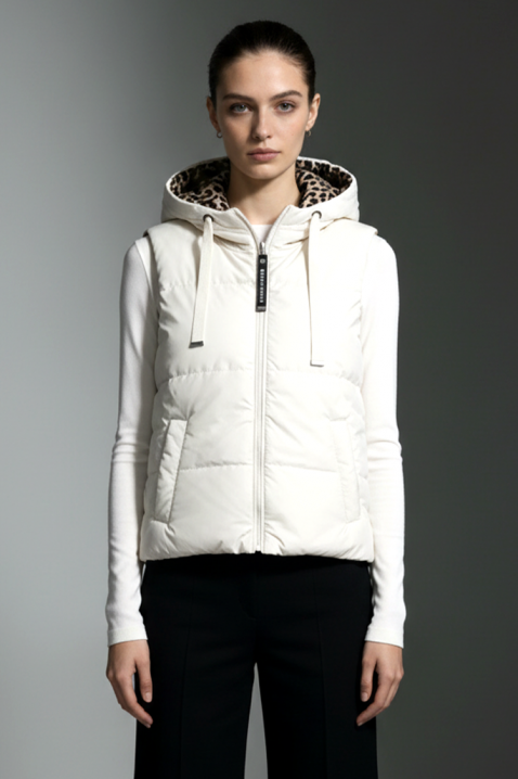 Γιλέκο CLERMONA WHITE, Χρώμα: άσπρο, IVET.EU - Εκπτώσεις έως -80%