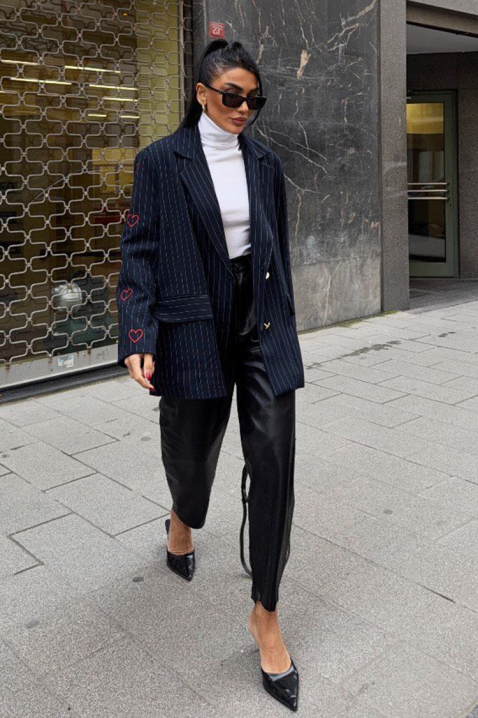 Σακάκι NARILZA NAVY, Χρώμα: σκούρο μπλε, IVET.EU - Εκπτώσεις έως -80%