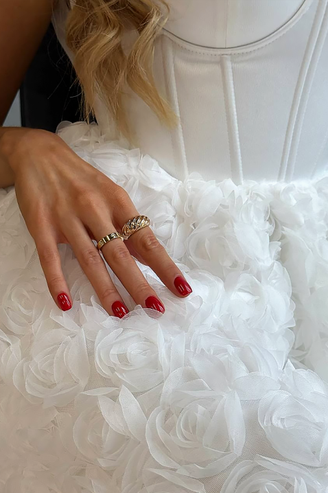 Φόρεμα OPREDONA WHITE, Χρώμα: άσπρο, IVET.EU - Εκπτώσεις έως -80%