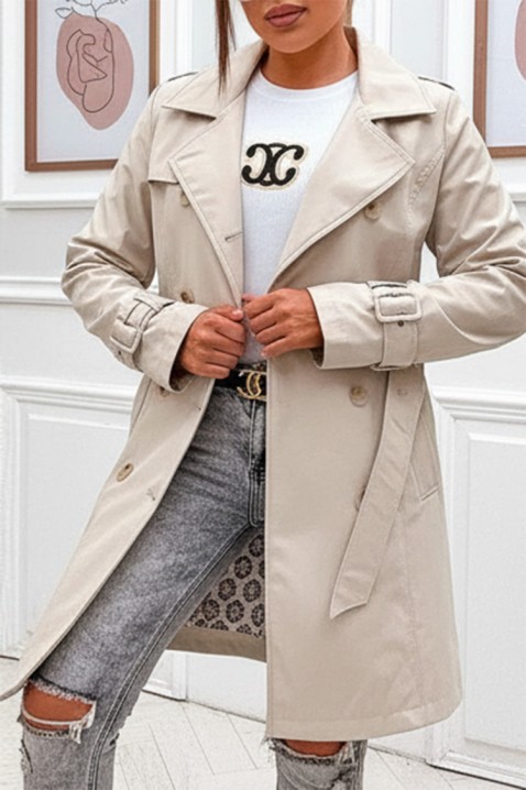 Καμπαρντίνα GRELOZA ECRU, Χρώμα: εκρού, IVET.EU - Εκπτώσεις έως -80%