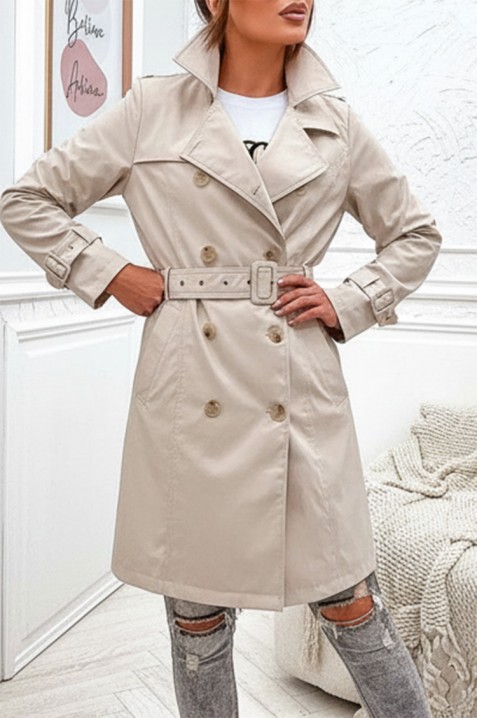 Καμπαρντίνα GRELOZA ECRU, Χρώμα: εκρού, IVET.EU - Εκπτώσεις έως -80%