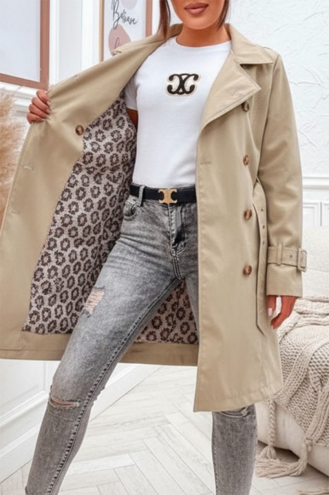 Καμπαρντίνα GRELOZA BEIGE, Χρώμα: μπεζ, IVET.EU - Εκπτώσεις έως -80%