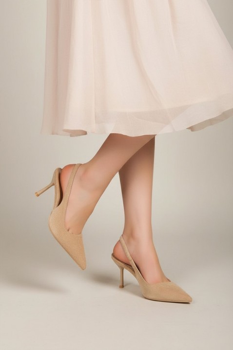 Γυναικεία παπούτσια VELORZANA BEIGE, Χρώμα: μπεζ, IVET.EU - Εκπτώσεις έως -80%