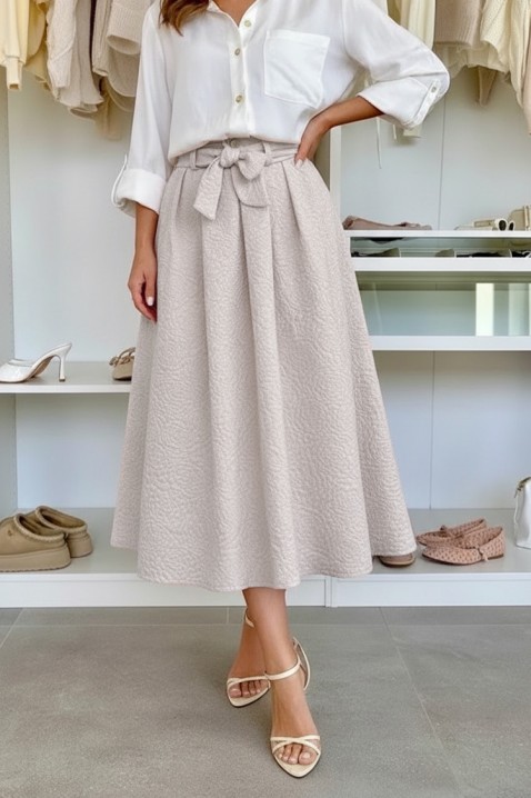 Φούστα PROLENZA MOCHA, Χρώμα: μόκα, IVET.EU - Εκπτώσεις έως -80%