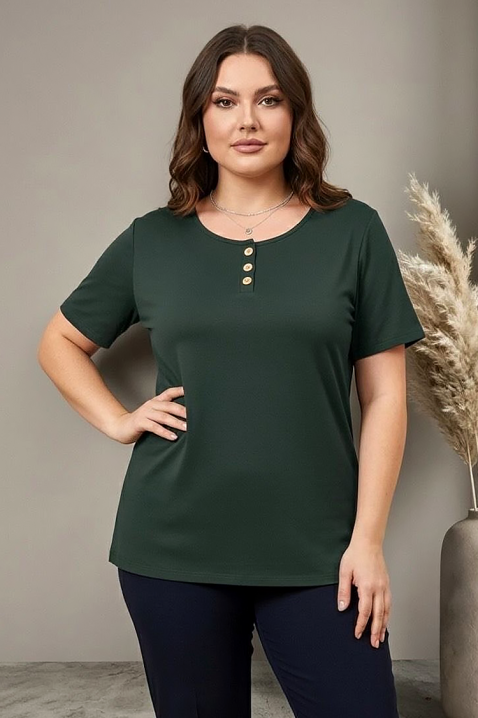 Κοντομάνικο μπλουζάκι SILORZA KHAKI, Χρώμα: χακί, IVET.EU - Εκπτώσεις έως -80%