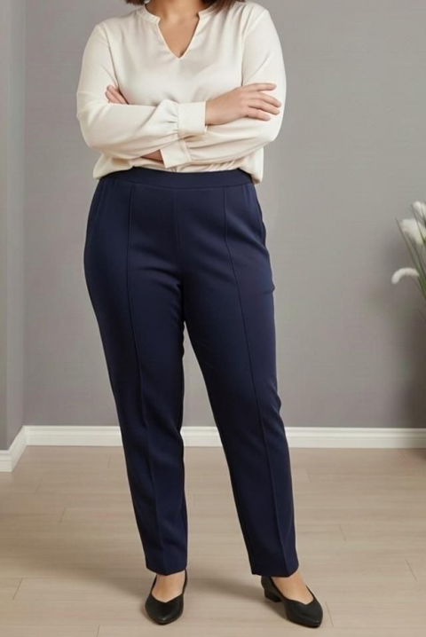 Παντελόνι ANARELDA, Χρώμα: σκούρο μπλε, IVET.EU - Εκπτώσεις έως -80%