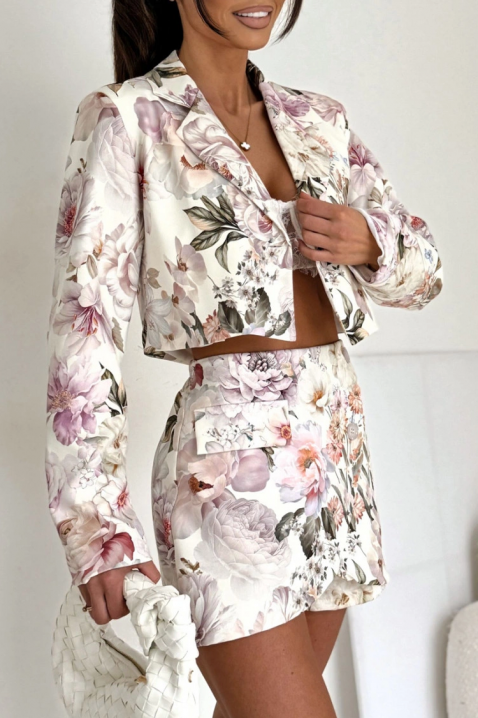 Σύνολο FLORALZA WHITE, Χρώμα: άσπρο, IVET.EU - Εκπτώσεις έως -80%