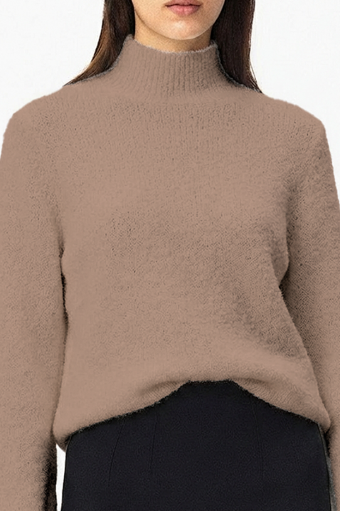 Πουλόβερ BROJEFA CAMEL, Χρώμα: μόκα,ανοιχτό καφέ, IVET.EU - Εκπτώσεις έως -80%